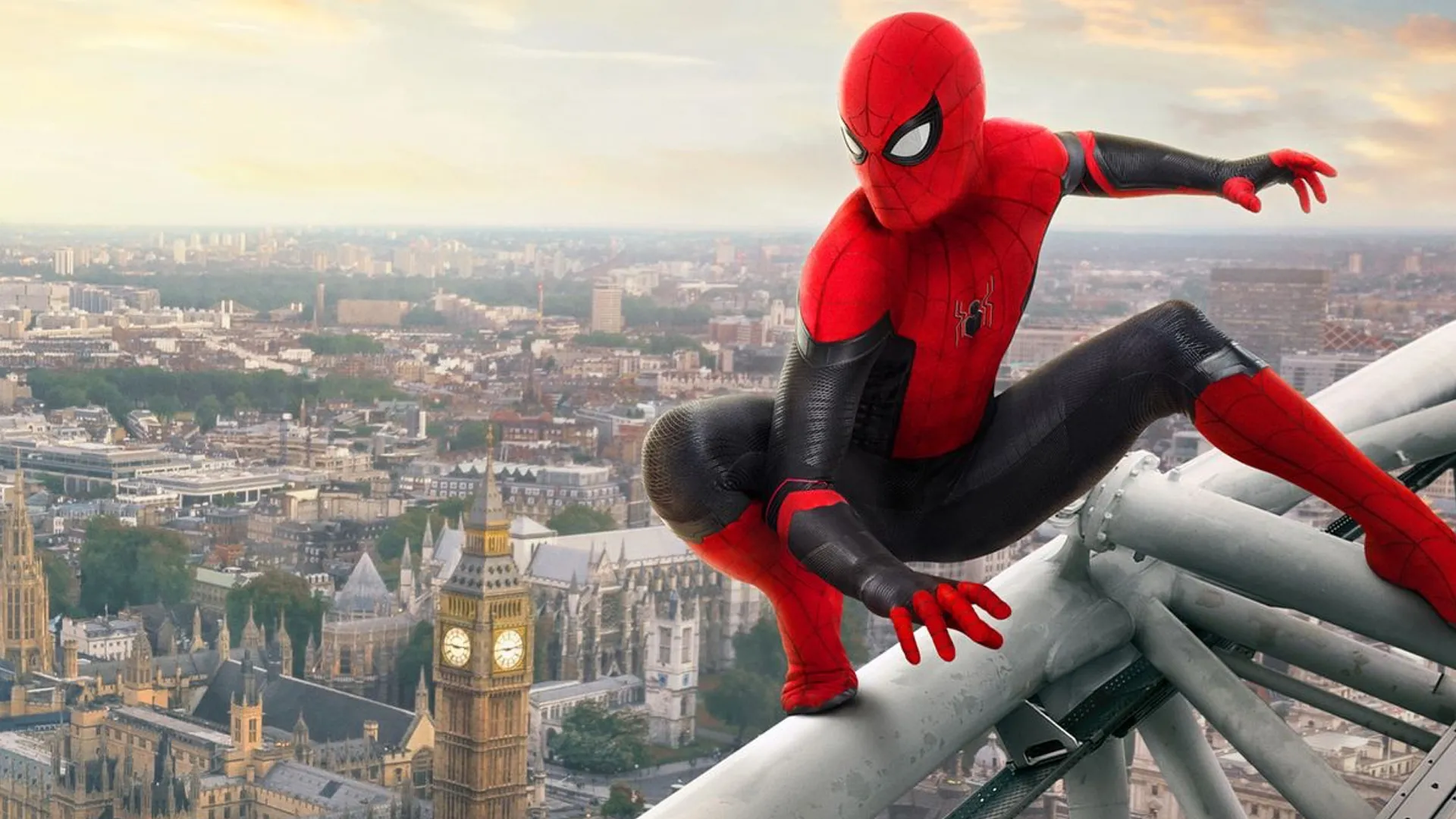a new spider man far from home trailer reveals where spidey gets his new red and black suit social