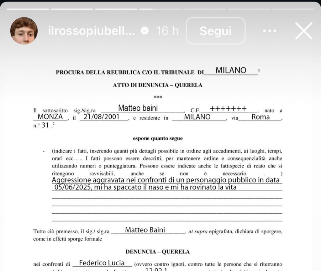 Fedez denunciato da Il Rosso?
