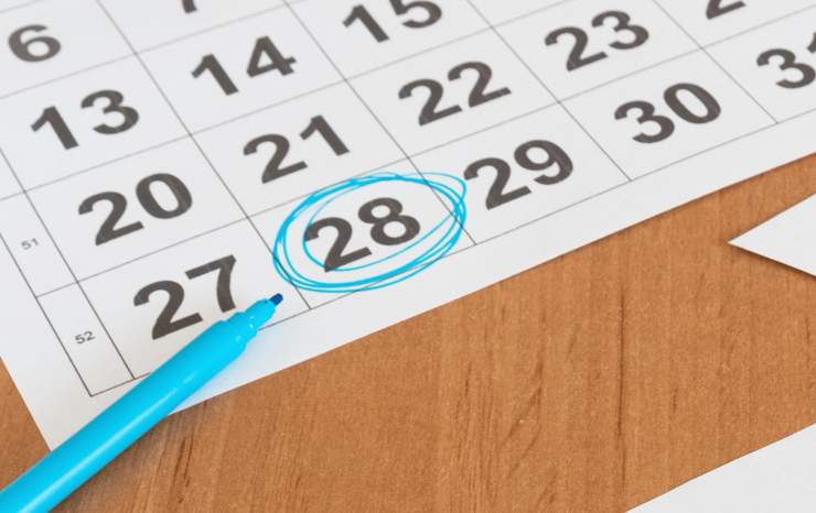 numeri calendario 28