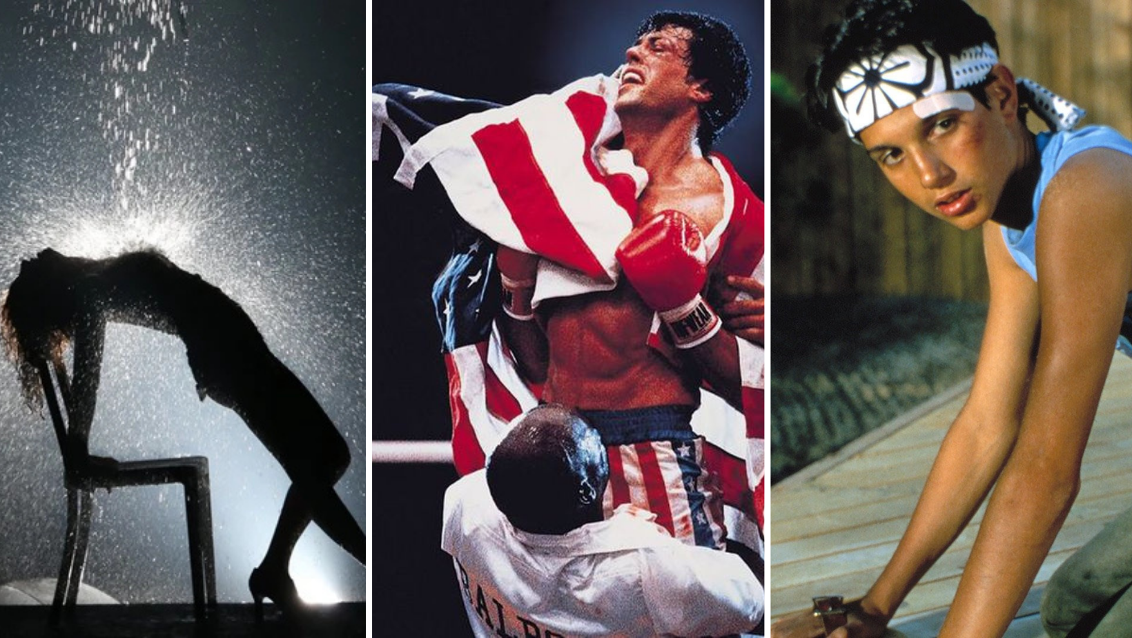 Scopri di più sull'articolo Il filo rosso degli anni 80: cosa hanno in comune Rocky, Flashdance e Karate Kid?